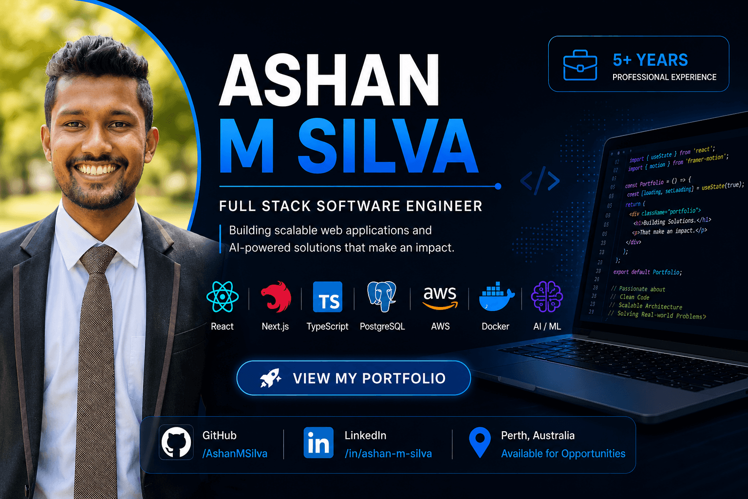 Ashan M Silva | Full Stack Software Engineer | React, NestJs, NodeJs ...